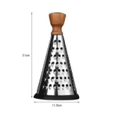 Рубанок для сыра из нержавеющей стали с деревянной ручкой, конусный рубанок из нержавеющей стали, вертикальная измельчитель чеснока, многофункциональная терка