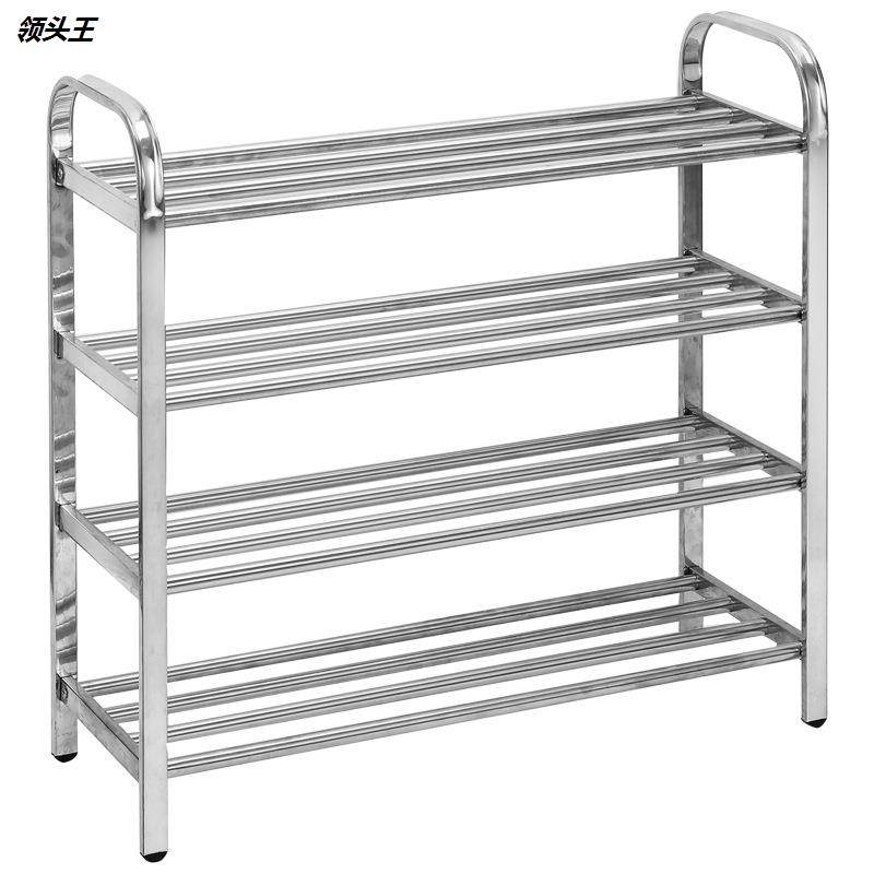 [USD 13.48] stainless steel shoe rack simple multilayer shoe storage