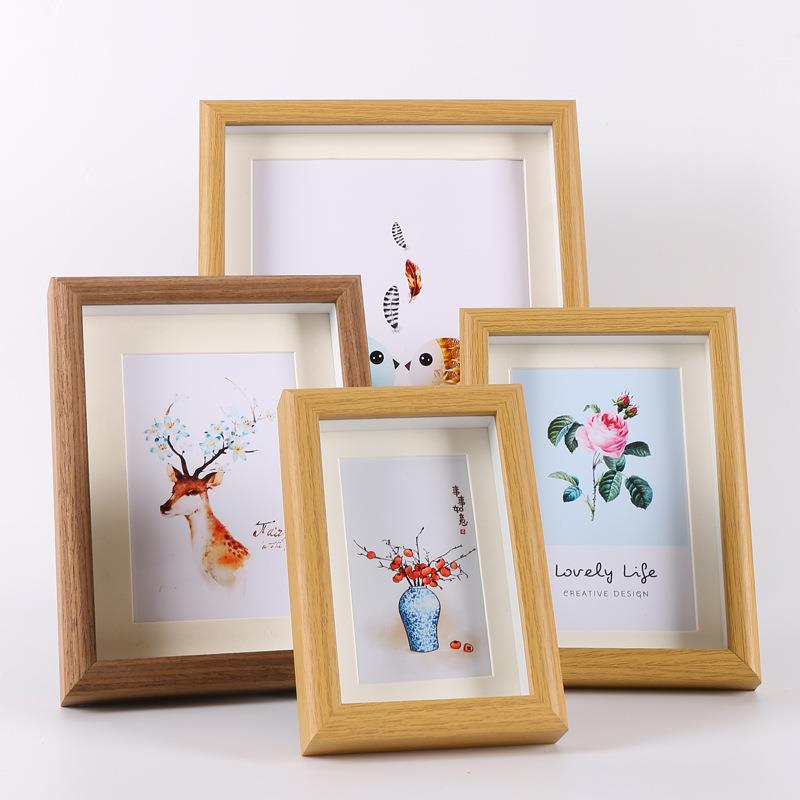 Modern minimalist three-dimensional 1 5cm hollow photo frame 7 inches 8 inches 10 inches wall hanging creative photo frame set table