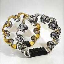 Orff percussion instrument plum hand rattle gold and silver bar KTV rattle cheering props performance accompaniment