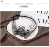 Высококлассный ободок с бабочкой, с вышивкой, яркий броский стиль, делается под заказ