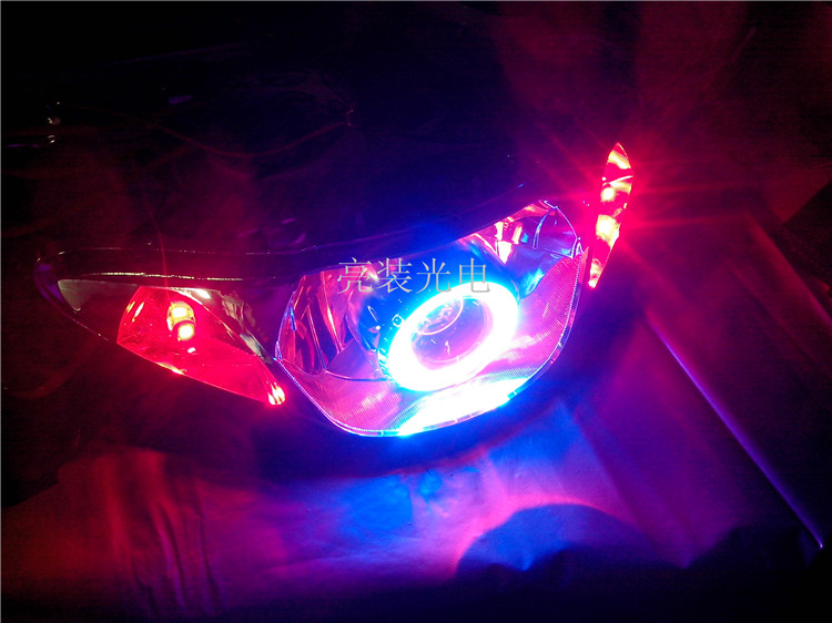 Fuxi Qiaoge Country II Đèn pha hội xe máy Refit Xenon Light Lens Angel Eye Devil Eye Fish Eye - Đèn HID xe máy đèn pha bi cầu xe máy