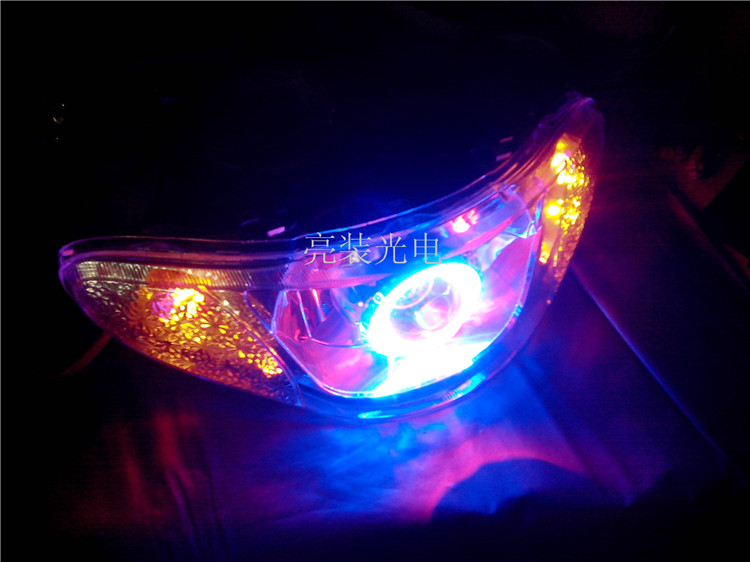 Fuxi Qiaoge Country II Đèn pha hội xe máy Refit Xenon Light Lens Angel Eye Devil Eye Fish Eye - Đèn HID xe máy đèn pha bi cầu xe máy