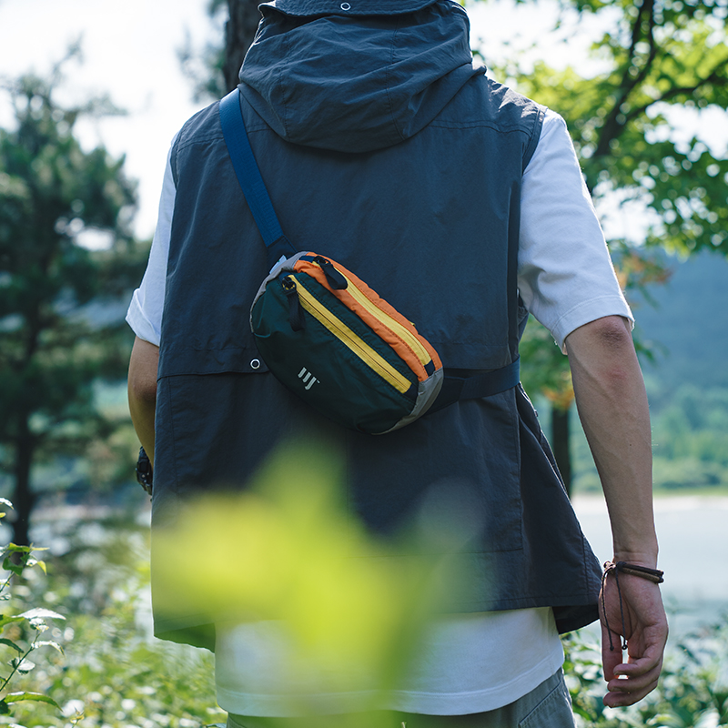 Mountain Sichuan with Things Outdoor Multi-functional Purse Hills Fashion Slanted Satchel Bag Men's Bag Single Shoulder Sports Chest Bag Riding Bag-Taobao