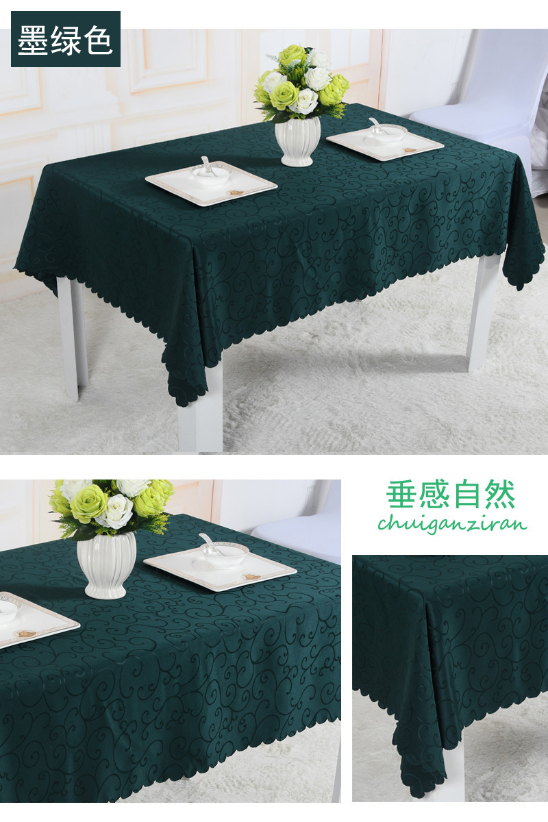 Khăn trải bàn khách sạn vải nhà hàng khách sạn khăn trải bàn ăn khăn trải bàn cà phê bàn ​​tròn lớn khăn trải bàn hình chữ nhật khăn trải bàn phong cách châu Âu khăn trải bàn bằng nhựa