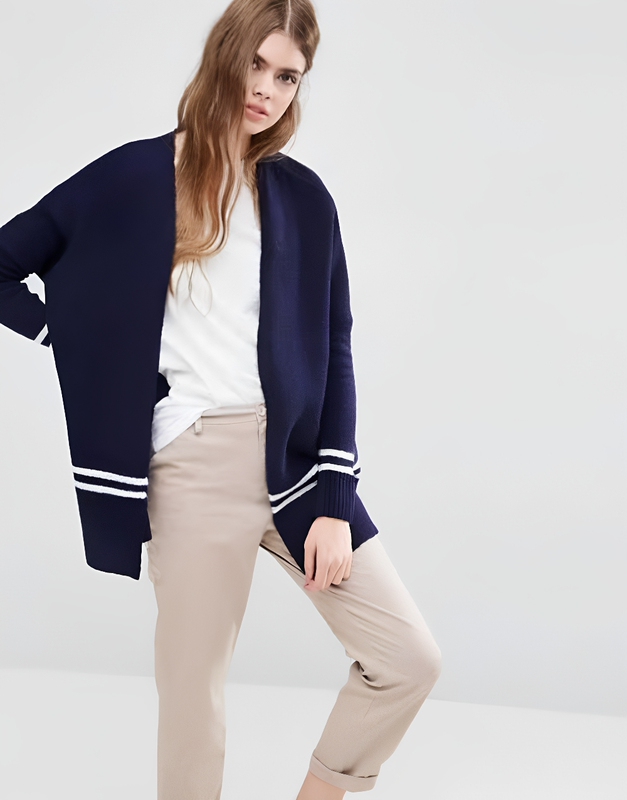 British Asos 2026 Spring Loose Knitted Cardigan Sweater Jacket