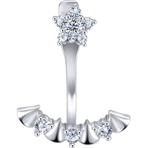 Chow Sang Sang Pt950 Platinum Daily Luxe Diamond Stud Earrings Single 92333E
