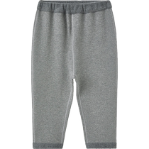 (Haute Couture Series) Yings Childrens Clothing Childrens Trousers Autumn and Winter Warm Wool Pants Boys and Girls 2024 New Style