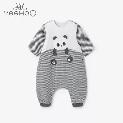 Ying's baby sleeping bag baby anti-kick by cute panda split-leg sleeping bag 2021 autumn and winter new