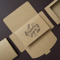 Custom hollowed-out greeting card packaging box retro kraft paper postcard envelope containing the order envelope set to be made