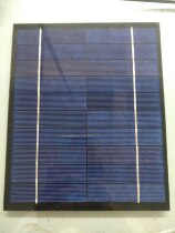 Polycrystalline solar panel 5W9-10V export custom black bottom photovoltaic charging 6V battery glass laminate
