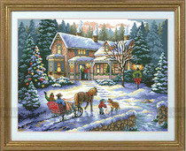 Cross stitch electronic image redraw source file-DIM-08733 Christmas return