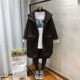 Fur all-in-one loose furry coat mid-length lambswool hooded cotton coat for women 293 students cotton coat