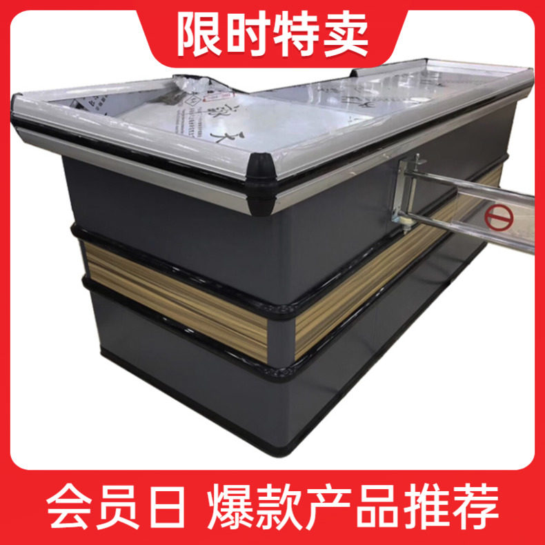 Manufacturer Direct Supermarket Convenience Store Convenience Store Mother & Baby Shop Zero Food Shop Special Cashier Counter Stainless Steel Luxury Collection Desk Bar