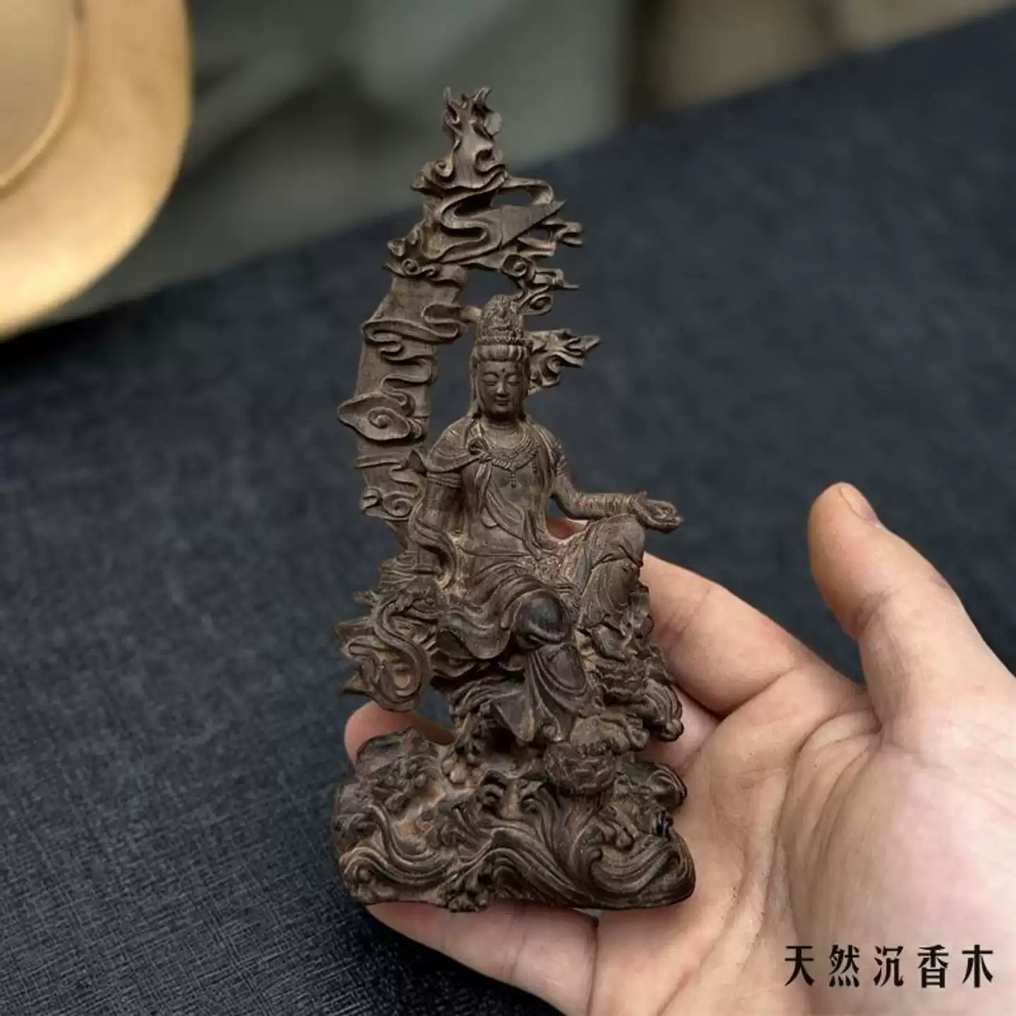 桧木木雕婆娑三圣摆件手工精雕释迦牟尼佛观音地藏王佛像家居供奉-淘宝 