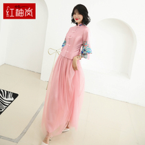 Chinese bridesmaid dress long 2021 new female Korean version thin Xiuhe bridesmaid group sister dress spring and summer host dress