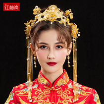 Xiuhe dress Bridal headdress Chinese red costume Wedding ancient style hair accessories Toast dress Classical accessories