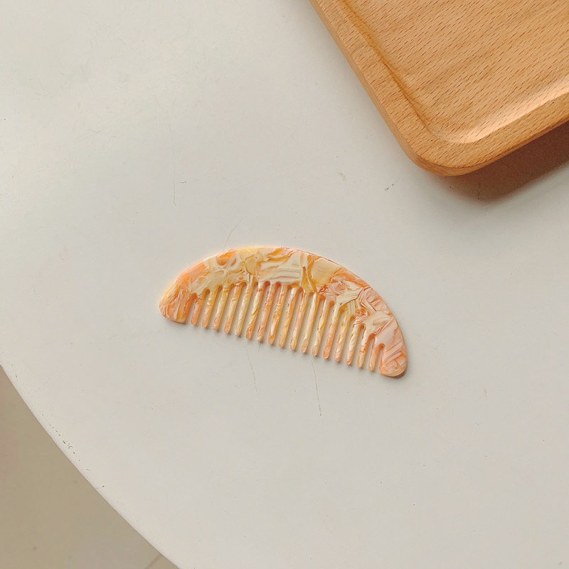 images 2:Advanced sense ~ Carrying the rinse hawksbill turtle with your own hair comb retro acetate hair comb female miniature tooth comb
