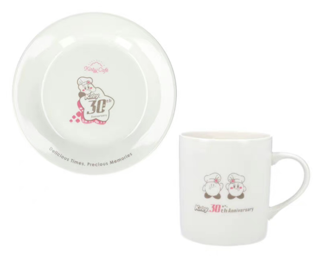 Japan KIRBY C A F Éstar's Kaabi Cup Saucer Ceramic Cup Water Cup Cute Cartoon Dish