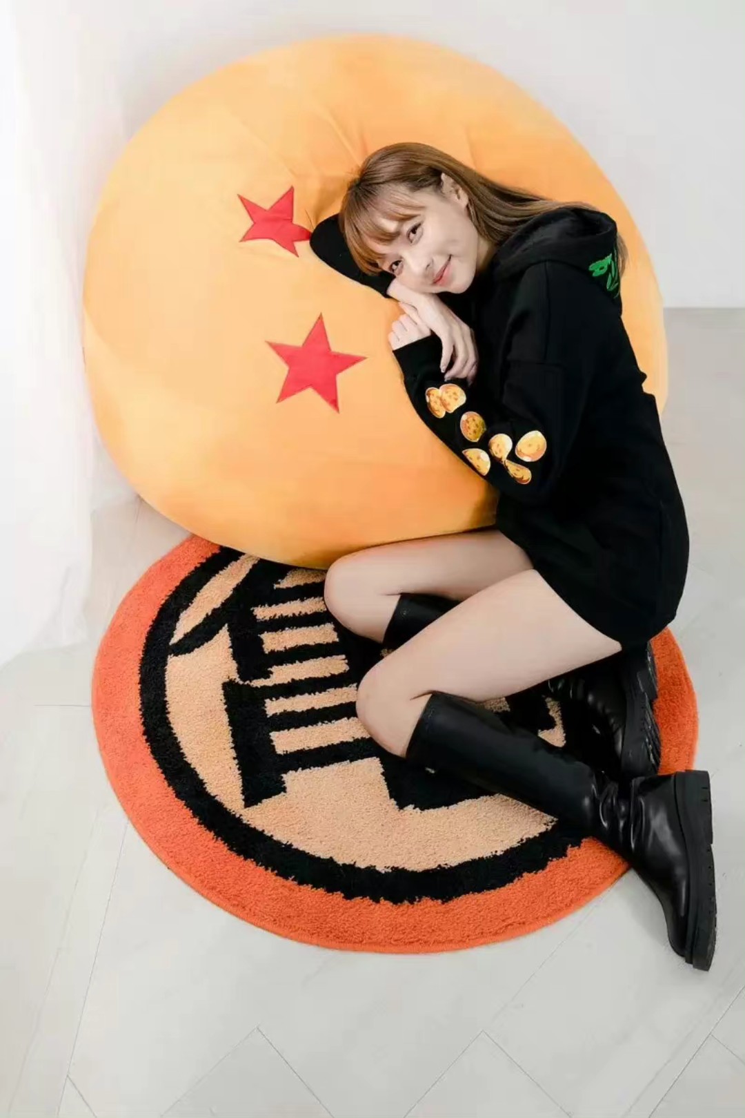 Seven Dragon Ball Z joint single sofa Soft cotton wool Plush Carpet Entrance to the house Apartments Cloth Artistes Sloth