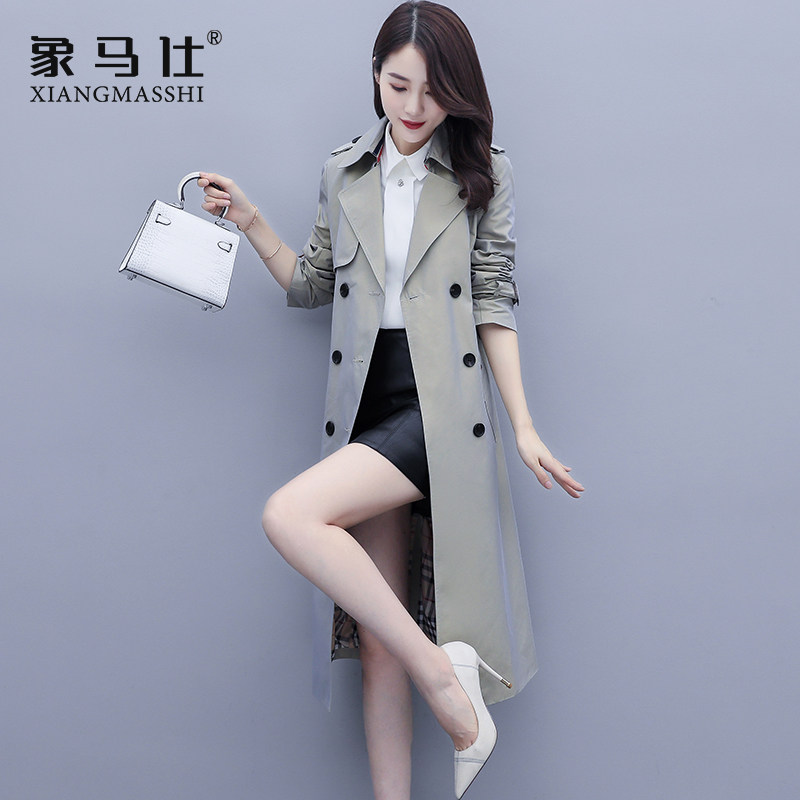 Spring this year's popular women's trench coat 2022 new spring and autumn high-end big brand mid-length coat autumn and winter