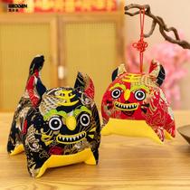 Traditional Craft Cloth Tiger Swing Piece China Wind Small Tiger Paparazzi Plush Toy Flower Cloth Folk Tiger Year Mascot
