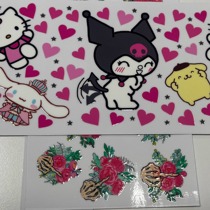 Use UV printing crystal mark AB film technology DTF transfer film inkjet printing original film consumables hollow row-free AB film