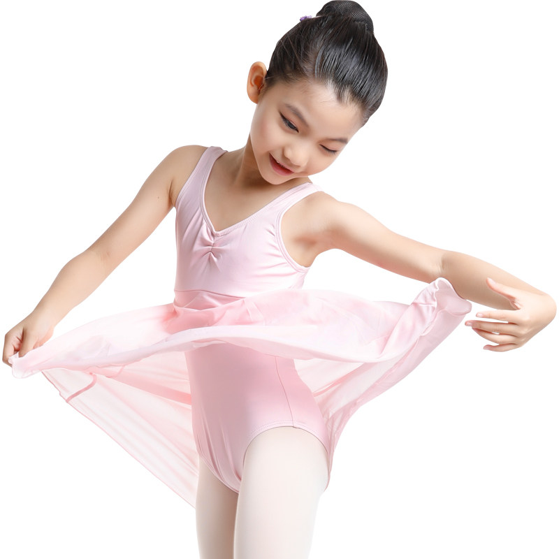 Children's Exercise Clothes Ballet Vest Dance Cotton Dance Jumpsuit Girls Latin Yoga Swan Leotard