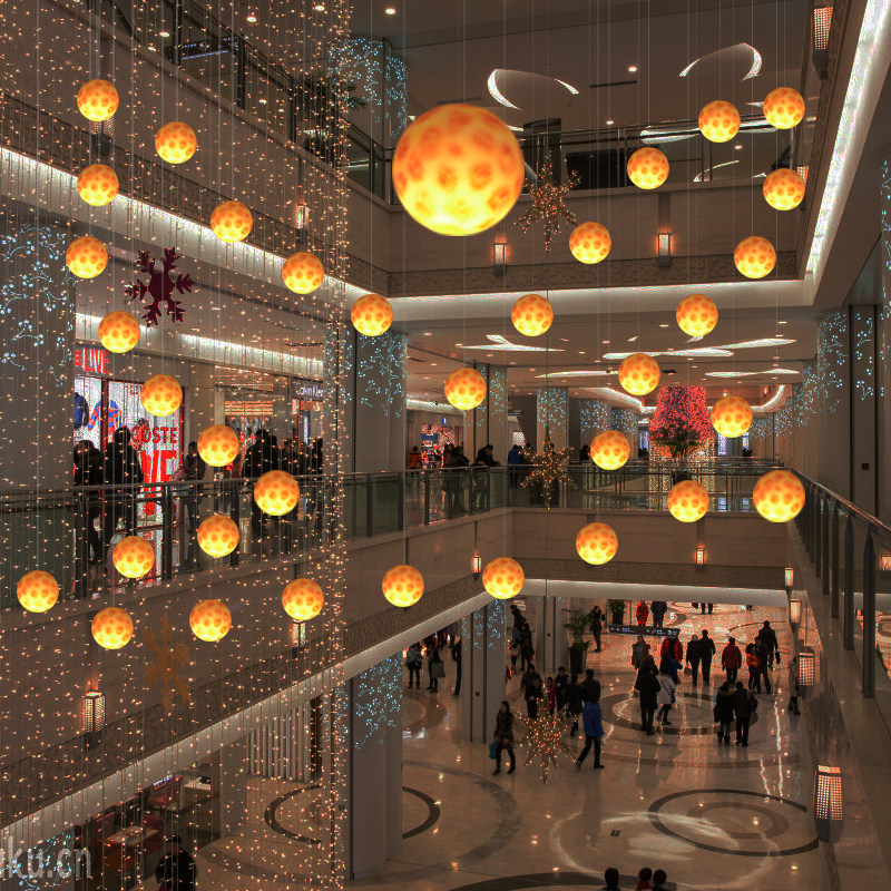Star ball lamp shopping mall atrium wedding exhibition hall bar playground kindergarten window stage scene decoration ornaments