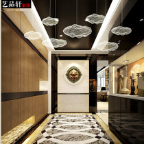 Creative Restaurant Iron Art Cloud Dot Pendant Hotel Aerial Firefly Light Mall Beauty Chen Decorated Live Web Red Chandelier