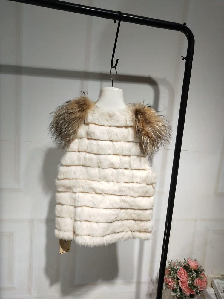 Mùa thu và mùa đông thỏ với lông bọ cạp nhỏ vest vest vest vai thỏ lông cỏ mất giải phóng mặt bằng đặc biệt áo lông cừu uniqlo nữ