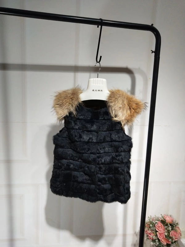 Mùa thu và mùa đông thỏ với lông bọ cạp nhỏ vest vest vest vai thỏ lông cỏ mất giải phóng mặt bằng đặc biệt