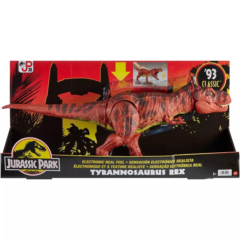 Mattel Jurassic World Jurassic Park Retro 30Th Anniversary Series Dinosaur Tyrannosaurus Rex Model Toy