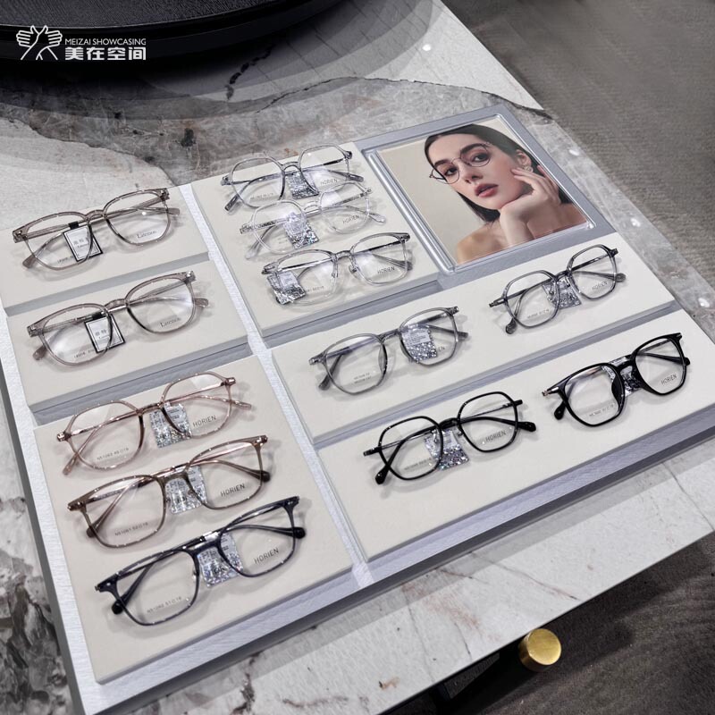 Glasses Display Stand, Low Cabinet Storage Tray, Sunglasses Display Rack, Eyewear Display Props, Beauty in Space Glasses Display Stand, Low Cabinet Storage Tray, Sunglasses Display Rack, Eyewear Display Props, Beauty in Space