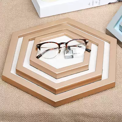 Glasses shop counter window display props six-sided glasses tray glasses case display plate beauty in space