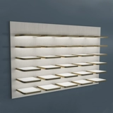 Станки магазин стойки на полке задняя легкая пластиковая пластиковая пластиковая пластиковая пластиковая пластинка может настроить цветовую стенку для отделки дисплея