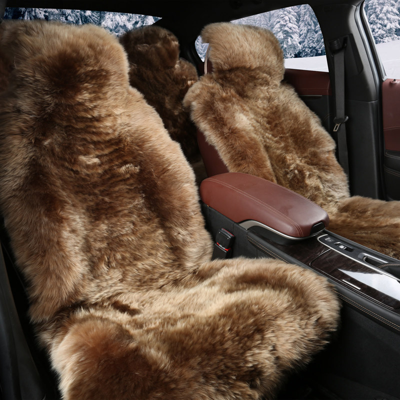 Australian pure wool car cushion upscale whole sheepskin BMW5 series Benz E class winter new car seat cushion