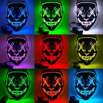 Luminous Mask Halloween V for Vendetta Ghost Face Mask Flash Mask