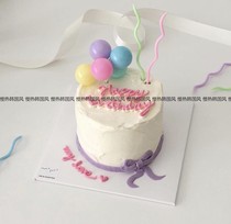 Korean ins Macaron color birthday candles 6 a pack