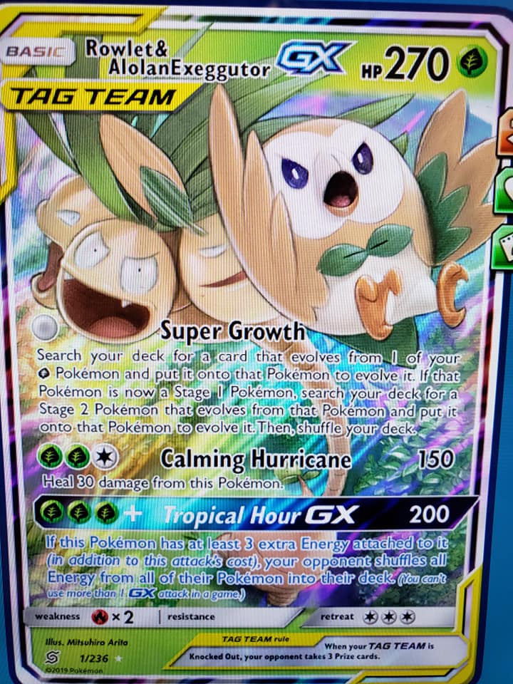 Mouth bag demonetisation Pokemon tcg online wood moons & arola coconut egg GX RR sm11