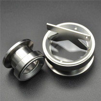 Highly transparent quartz glass window ultra-high vacuum observation window flange vacuum observation window optical glass KF25