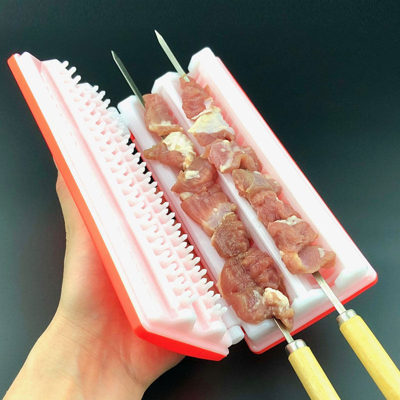 Barbecue Manually wearing string Divine Instrumental Tools Goat Meat Bunch Wearing meatware Stringing Machine Strings string Stringing Bunch of Automatic Strings of Meat Bunch