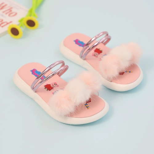 Тапочки, летняя обувь, милые нескользящие сандалии для принцессы, подходит для подростков