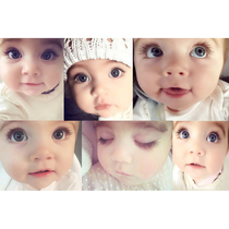 Foreign male baby cute cute baby big eyes love to laugh baby photo stickers pregnant women bedroom wall hanging paintings custom-made