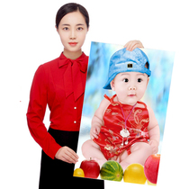 Baby picture wall stickers poster baby stickers wall stickers Early education bb photo painting baby poster boy doll