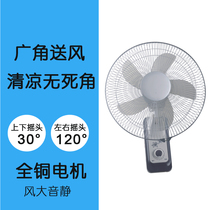 W02 factory pin 16 inch 12 volt DC wall fan hanging fan High-power solar 5-blade 12V wall-mounted DC fan