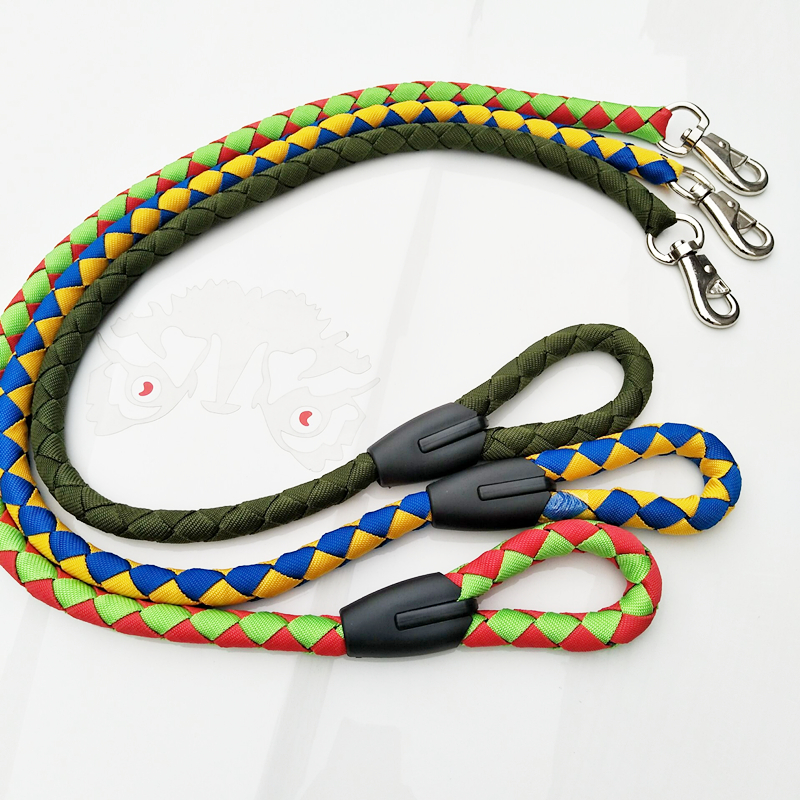 Dog Traction Belt Nylon Weave Tractor Pet Supplies Hair Gold Maudad Cattle Hook Four Strands Chrope Large