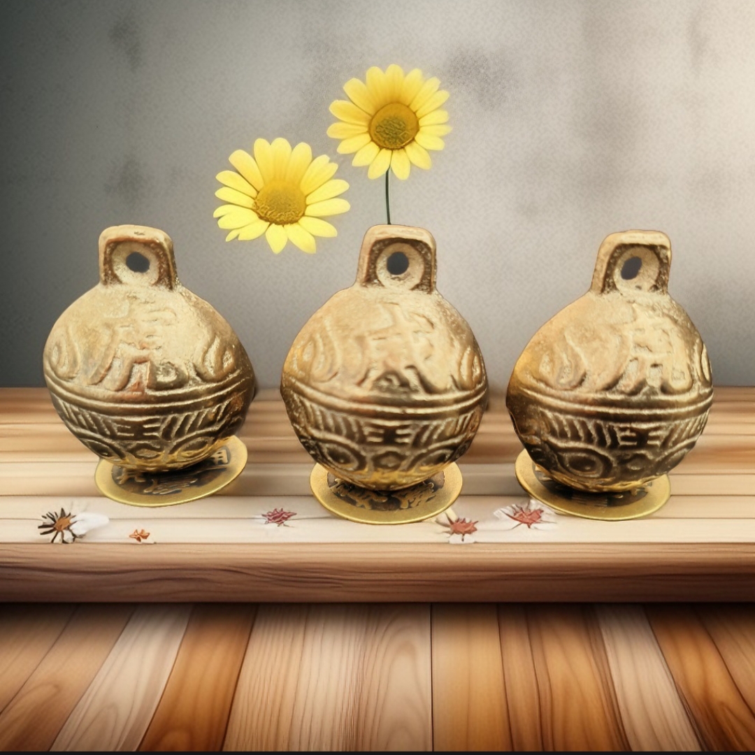 Brass bell Bell Usual Five Yellow Pendants Decoration Bell-Pan Hanging Decoration Bag Tiger Head Bell Dance Props Bronze Bell-Bell Dog Bell-Taobao