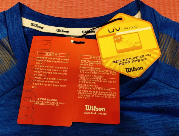 Tennis T-shirt UPF30 + chống tia cực tím và chống nắng thể thao chuyên nghiệp đóng gói nguyên bản Will Wilson khô nhanh phiên bản Hàn Quốc - Quần vợt