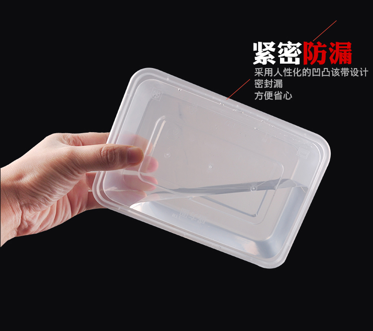 Hộp ăn trưa dùng một lần lạnh và chịu nhiệt độ cao pp vuông hộp ăn trưa thức ăn nhanh đóng gói hộp nhựa hộp ăn trưa màu xanh lá cây 500-1000 - Hộp cơm điện sưởi ấm hộp cơm điện inox